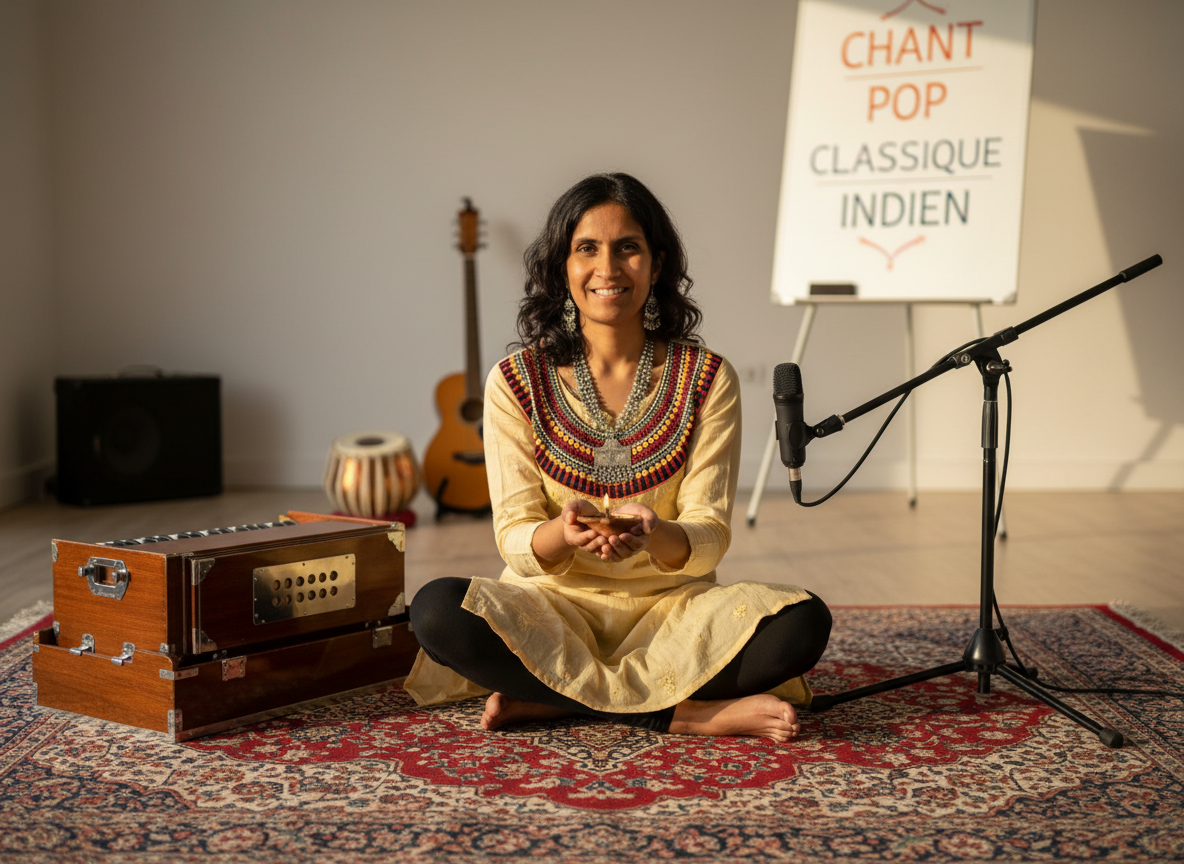 Firefly GeminiFlash Image Pour Un Site Web Dune Artiste De Musique Indienne Et Pop Qui Donne Aussi Des C 789924